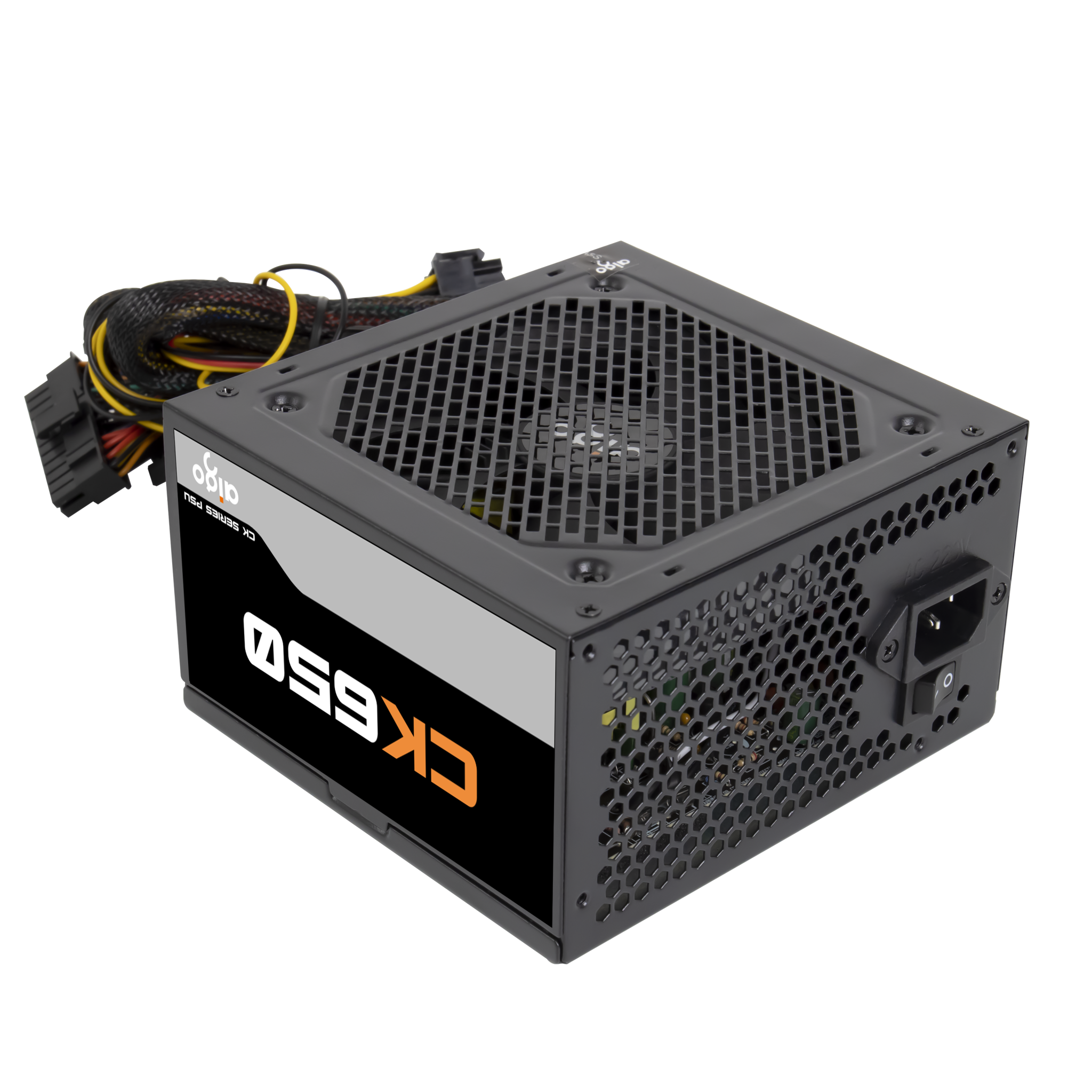 Alternative view of PSU NGUỒN AIGO 650W CK650PRO (80+ EFICIENCY) NEW BH 36T
