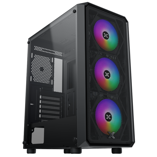 CASE XIGMATEK DUO X 3F (E-ATX,MID TOWER,SẴN 3 FAN) NEW