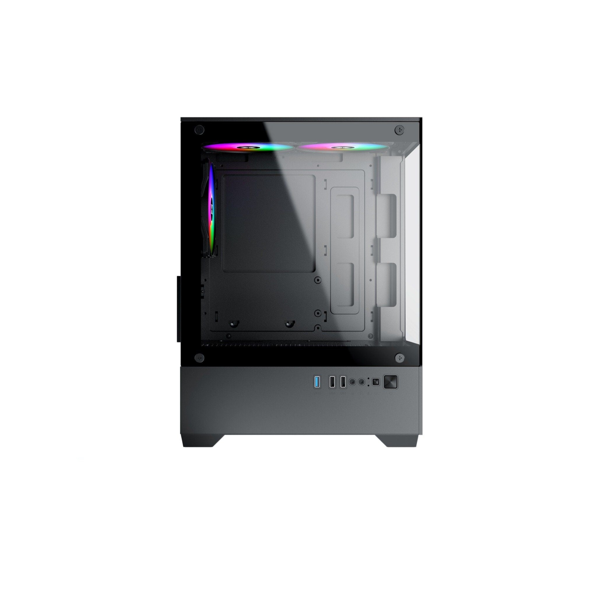 CASE XIGMATEK VIEW 3GF ARCTIC (BỂ CÁ) BLACK NEW - Ảnh 3