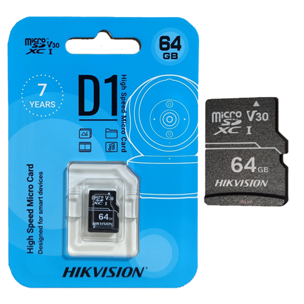 THẺ NHỚ HIKVISION 64GB MICRO SD NEW BH 24T