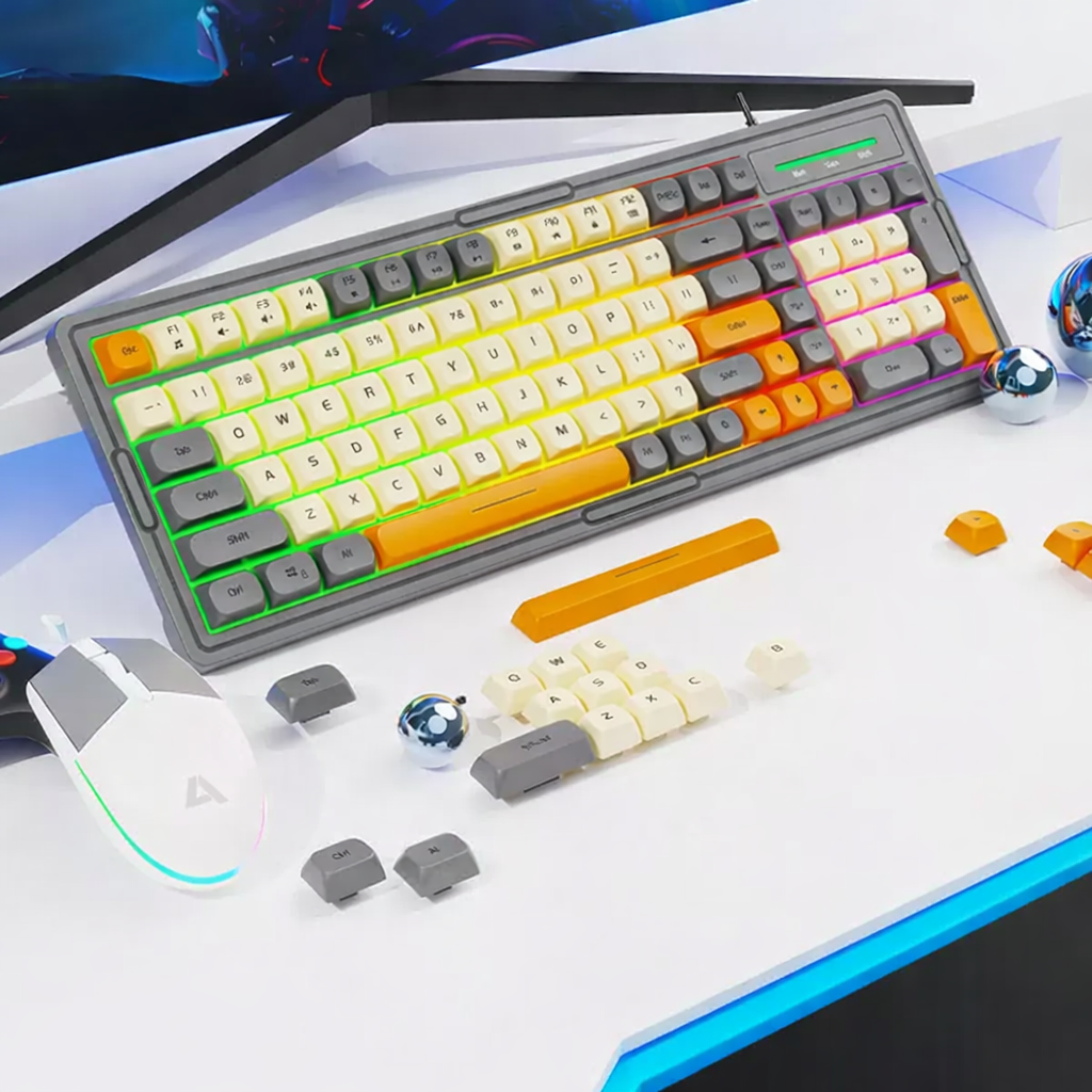 Alternative view of COMBO PHÍM CHUỘT SOREX KM2000 PRO LED RGB NEW BH 12TH