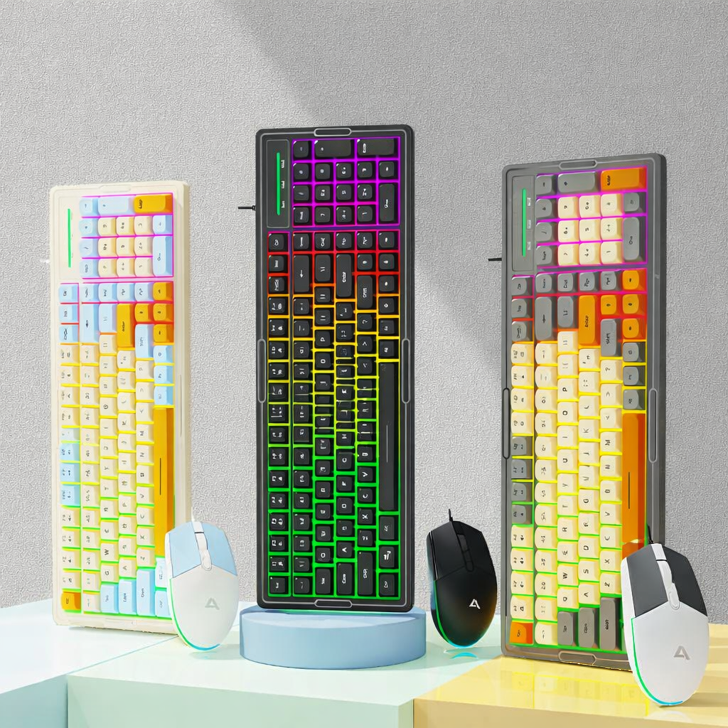 COMBO PHÍM CHUỘT SOREX KM2000 PRO LED RGB NEW BH 12TH