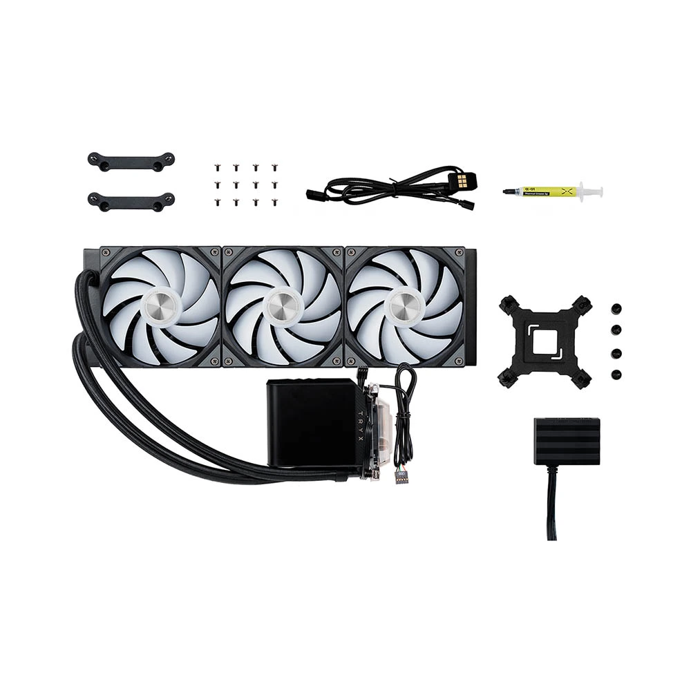 TẢN NHIỆT CPU TRYX 360 PANORAMA ARGB LCD AMOLED 6.5 INCH (ALL IN ONE) NEW BH 06T - Ảnh 3